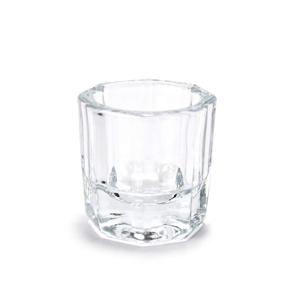 Top view of Bozlin acrylic liquid mixing glass cups