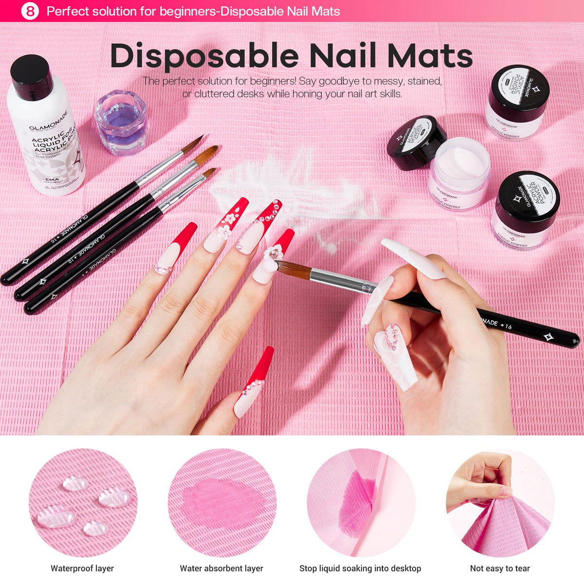 Glamonade complete beginner manicure set packaged together