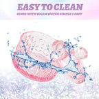 BOMOQING crystal acrylic nail liquid dish with cover removed