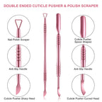 All four pieces of the Mudder acrylic nail grooming kit displayed together