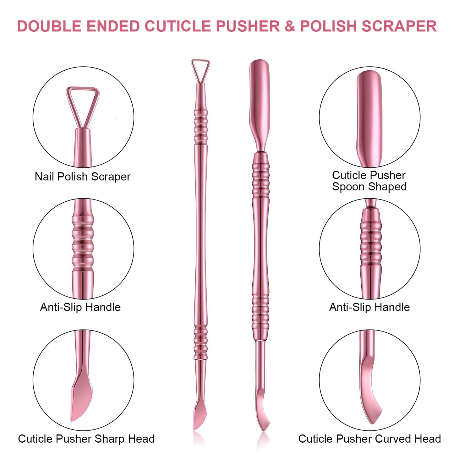 Mudder manicure tools set for salon and home use