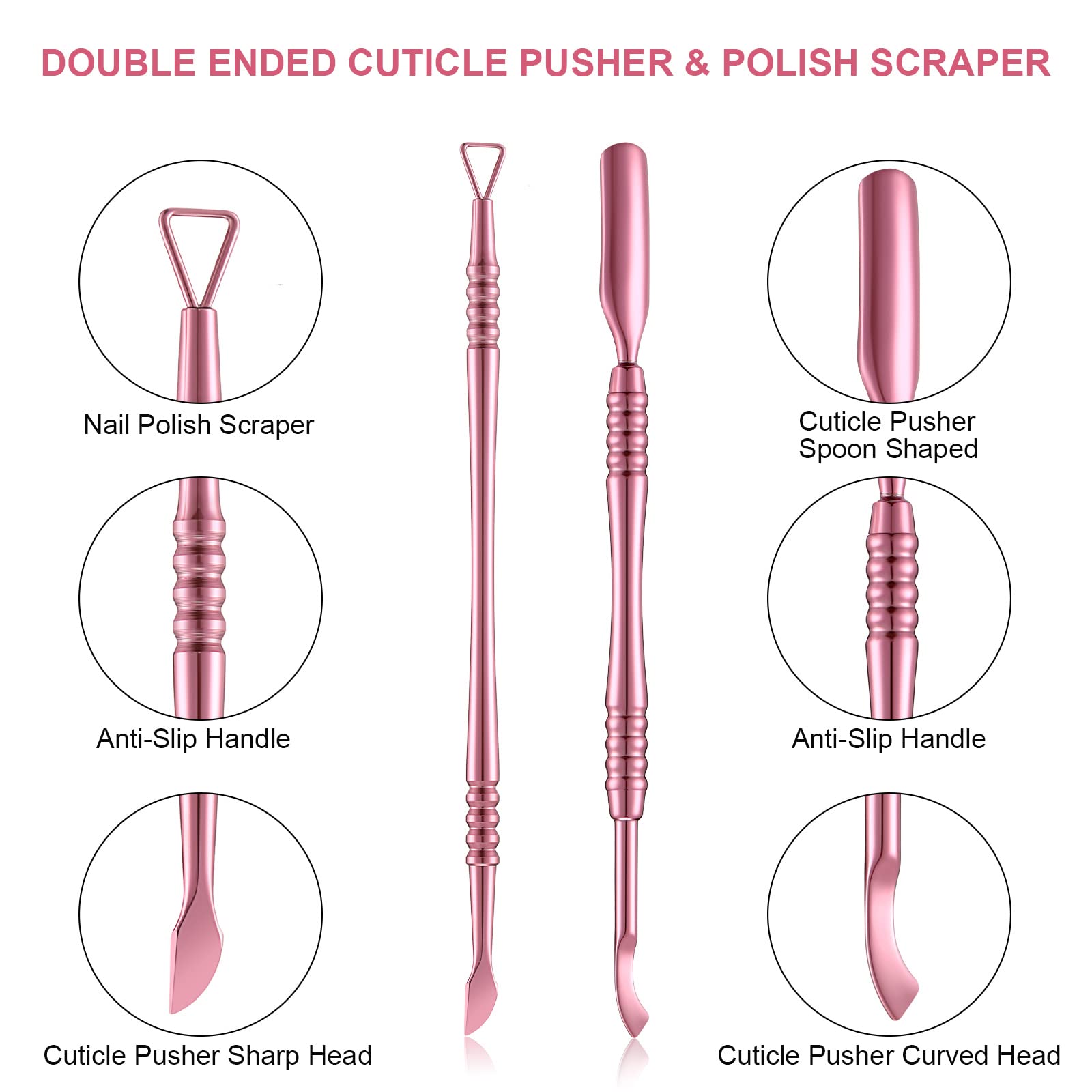 Mudder manicure tools set for salon and home use