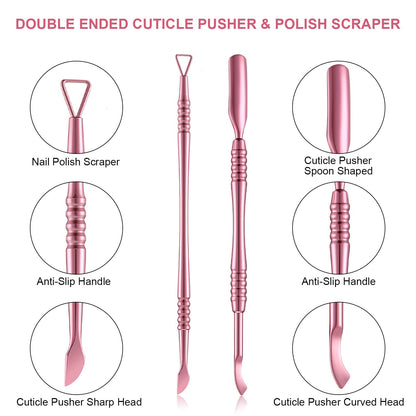 Mudder manicure tools set for salon and home use