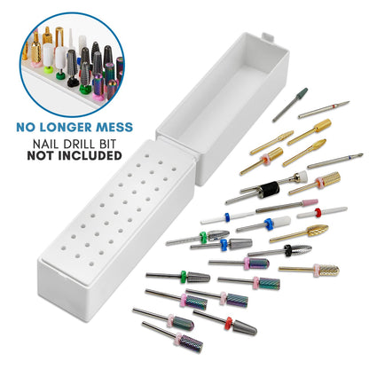 Makartt 30 hole nail drill bit stand for salon