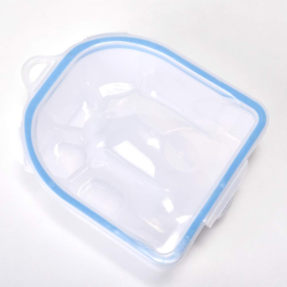 Demonstration of warm water chamber in the double layer nail tray