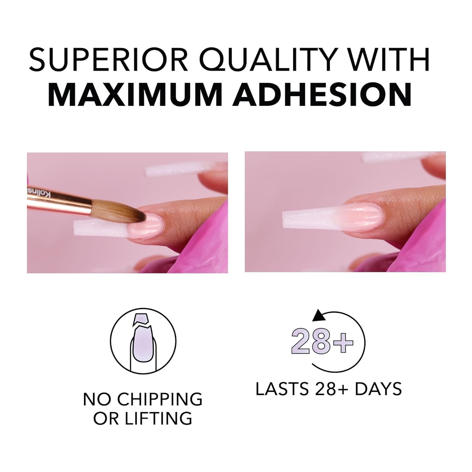 Authentic USA imported Kiara Sky professional nail liquid liquid monomer packaging details.