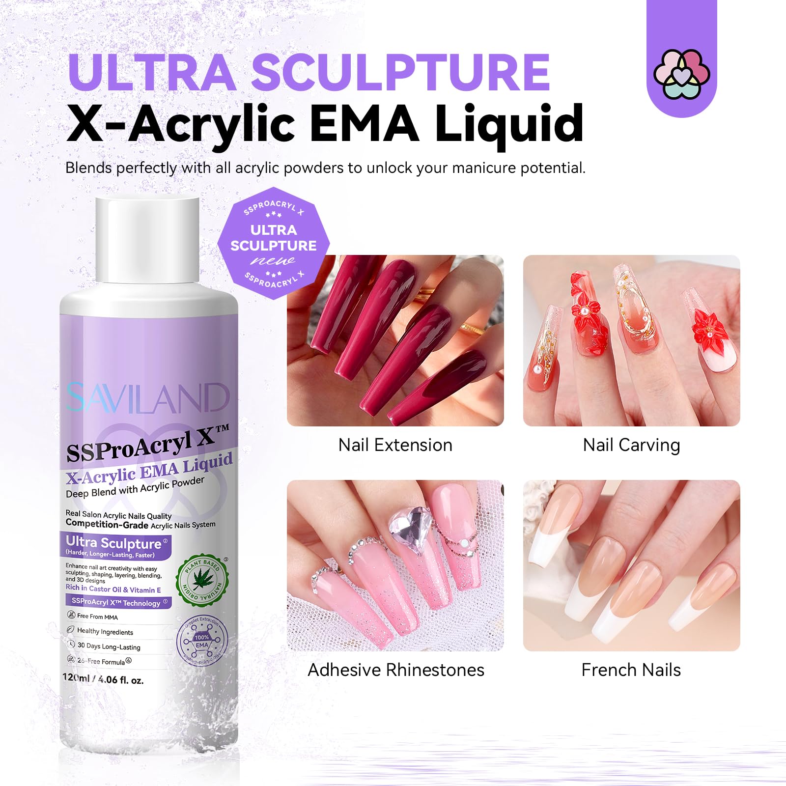 Professional size twelve acrylic nail brush dipped inside a monomer liquid glass cup