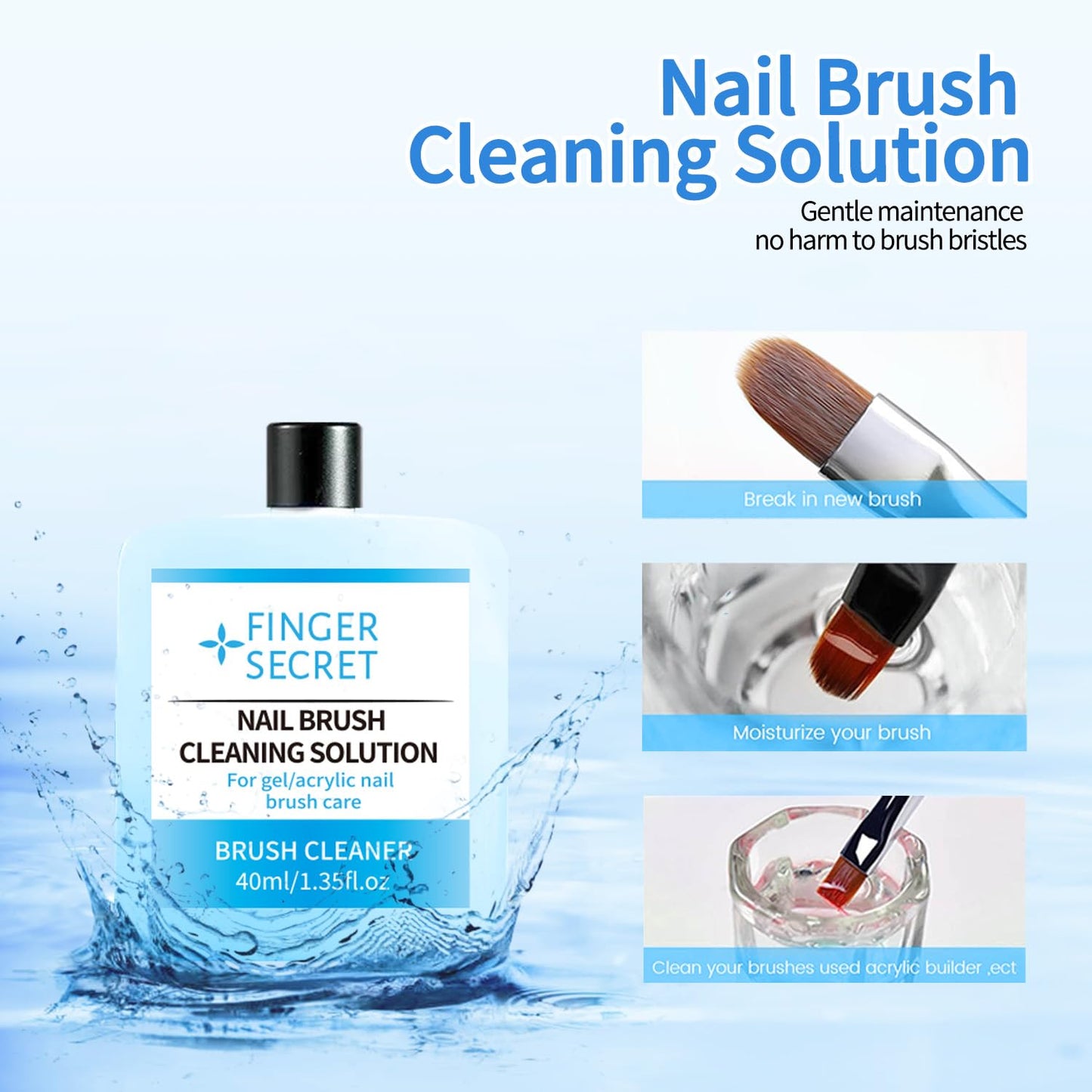 Close up packaging details and safety warnings of Gadcrystal nail monomer