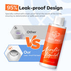 Modelones acrylic monomer liquid staged with nail extension tools