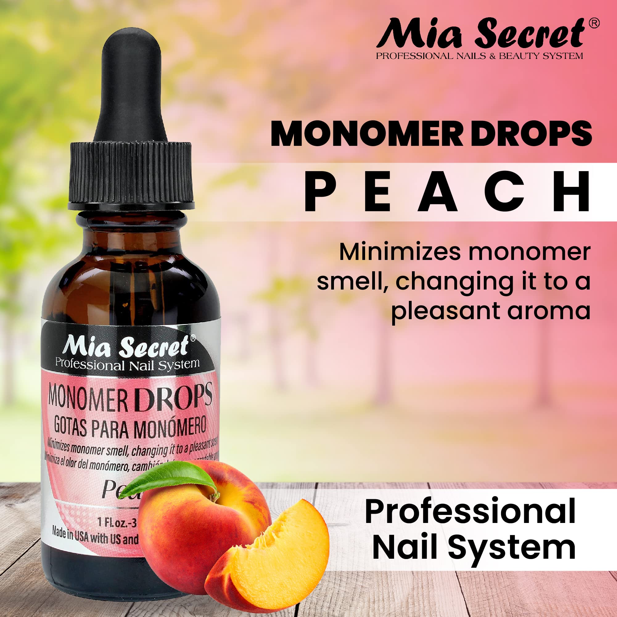 Mia Secret Odor Out Drops professional nail system liquid acrylic additive