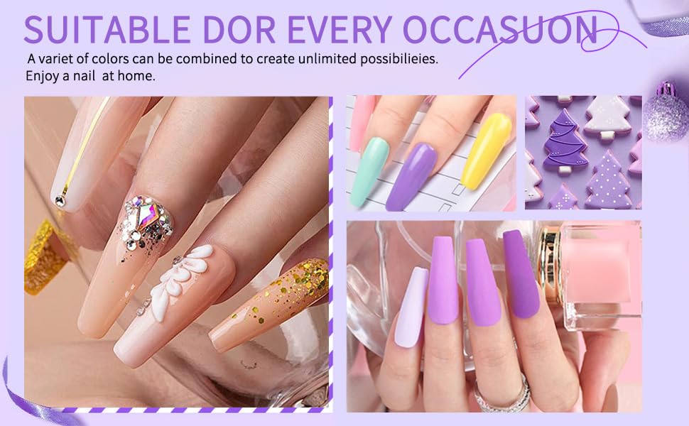 Professional manicure setup with monomer and powder