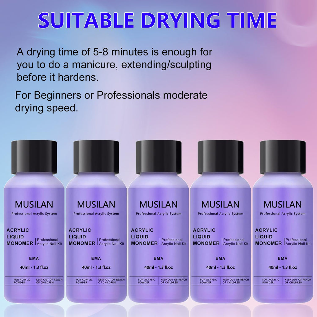 Musilan non yellowing acrylic liquid monomer ready for salon nail art