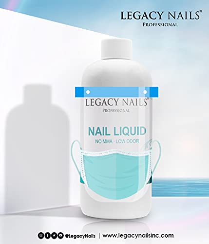 Legacy Nails professional nail liquid monomer set up for nail extension