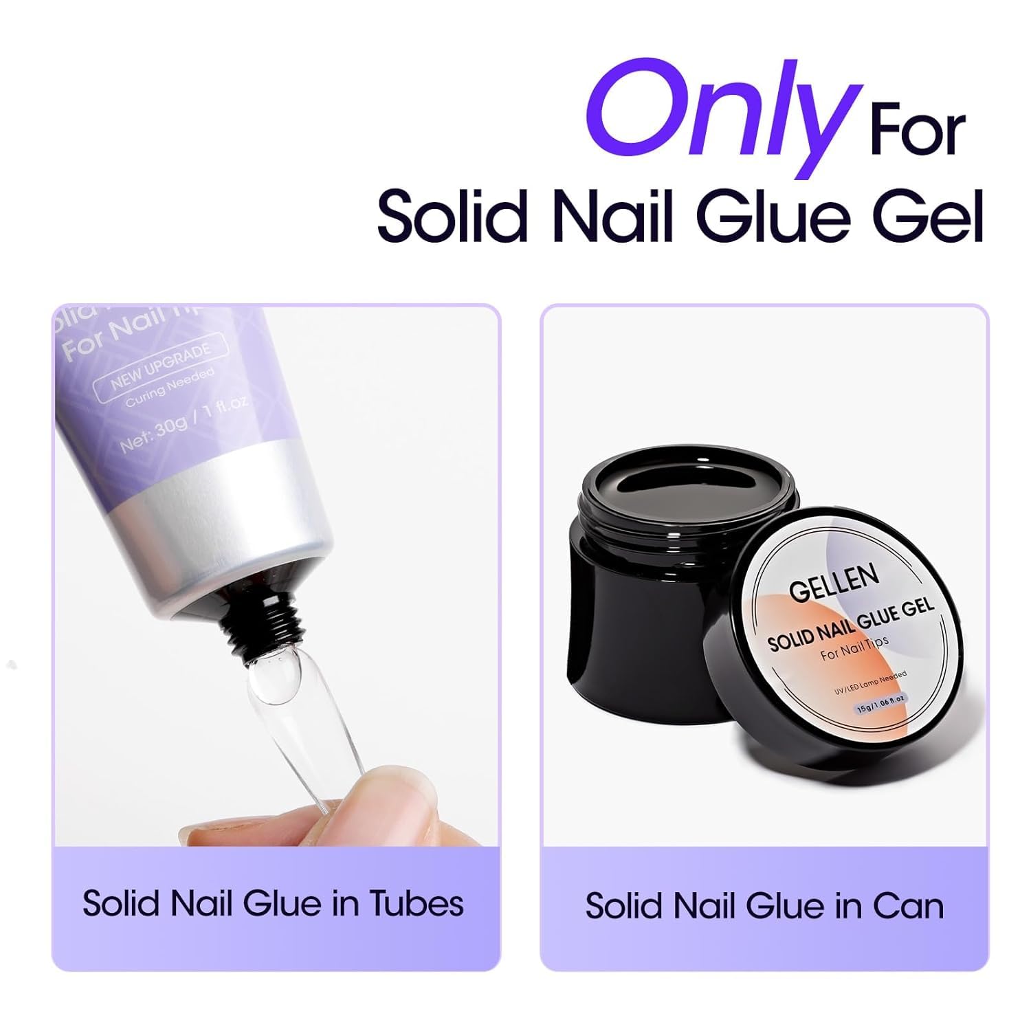 Gellen acetone free nail glue debonder spray showing packaging box details