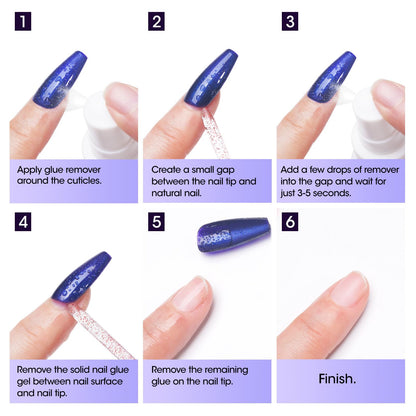 Gellen sixty milliliter solid gel adhesive remover spray setup for at home manicure care