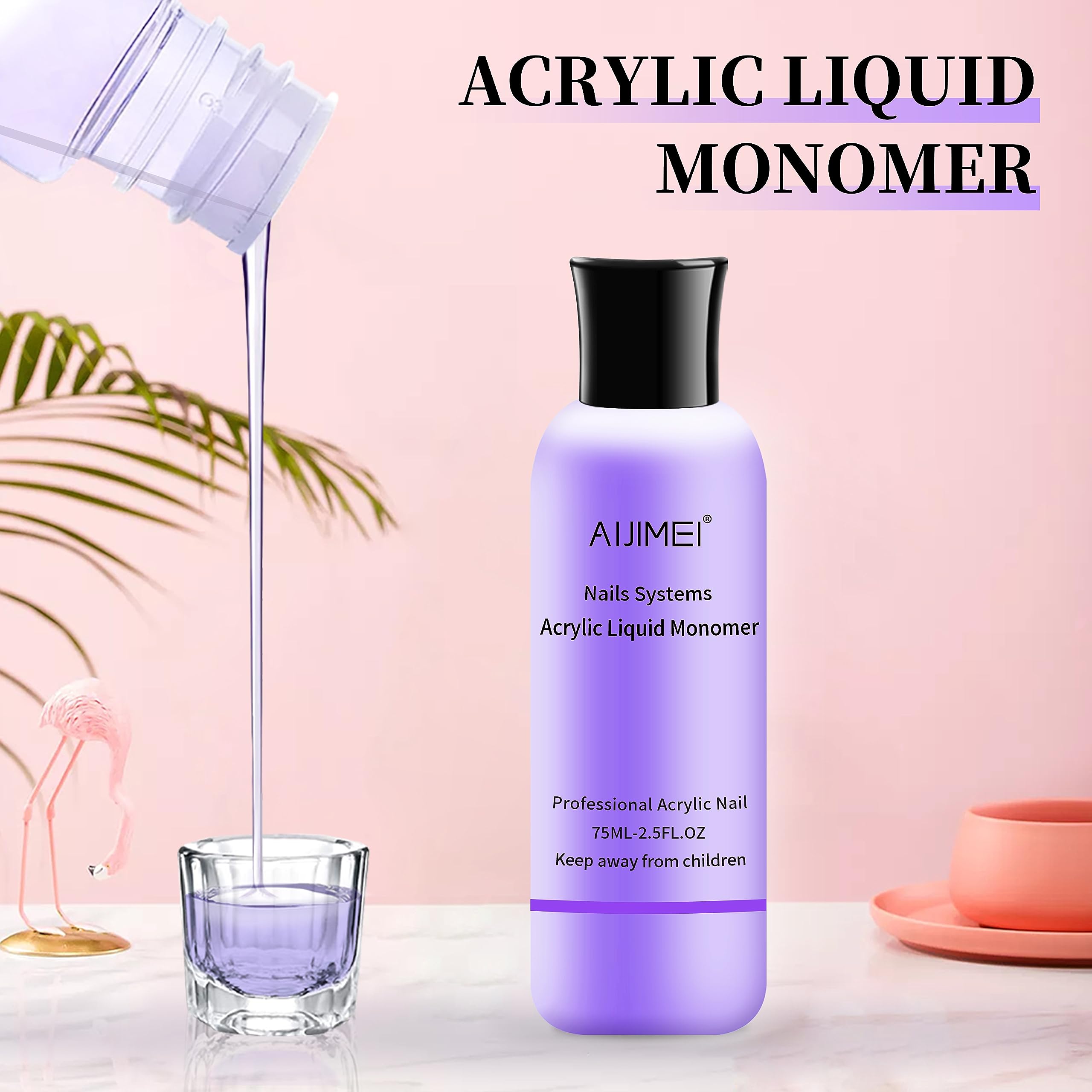AIJIMEI nail system liquid monomer for acrylic powder blending