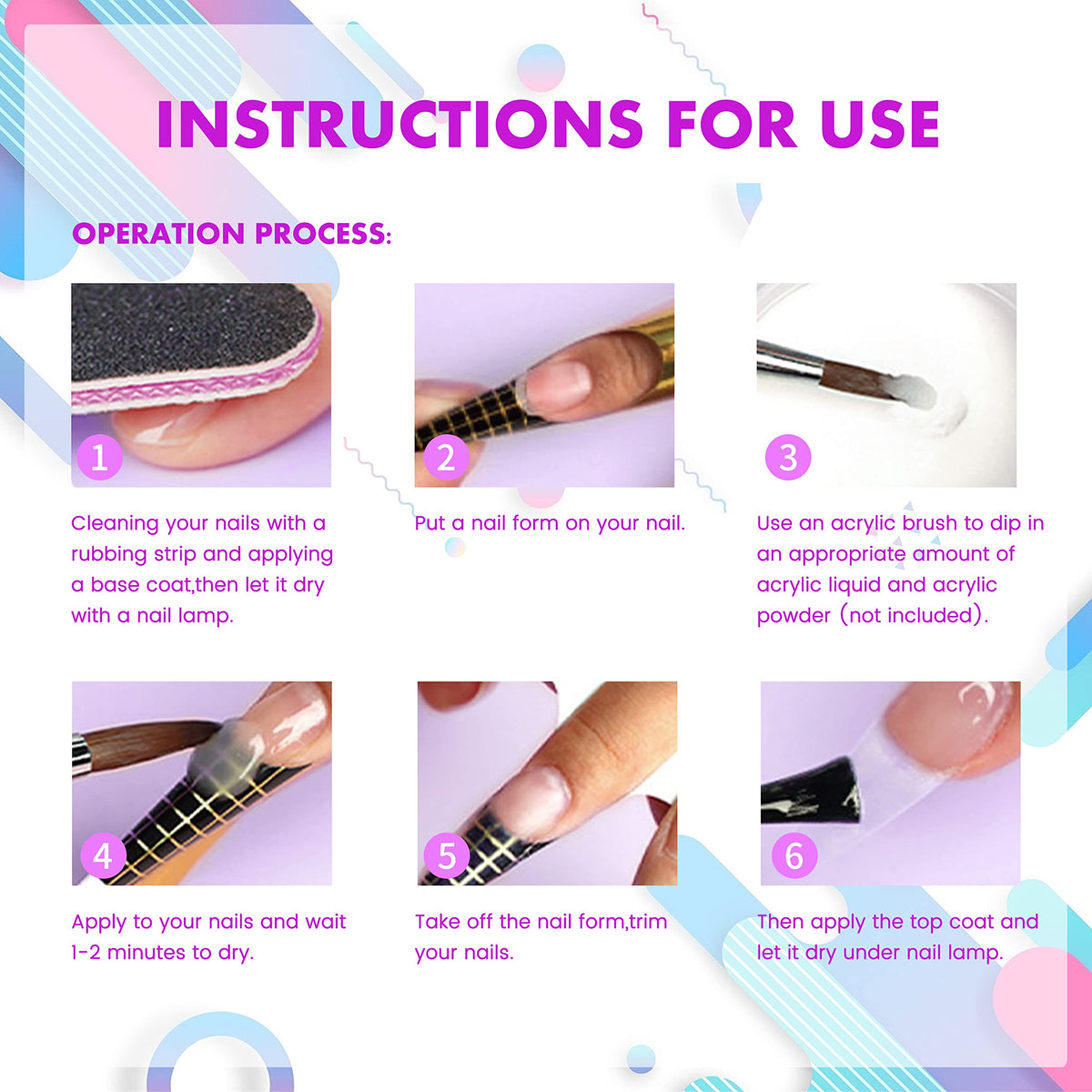 Aijimei professional nail extension liquid monomer bottle angle view