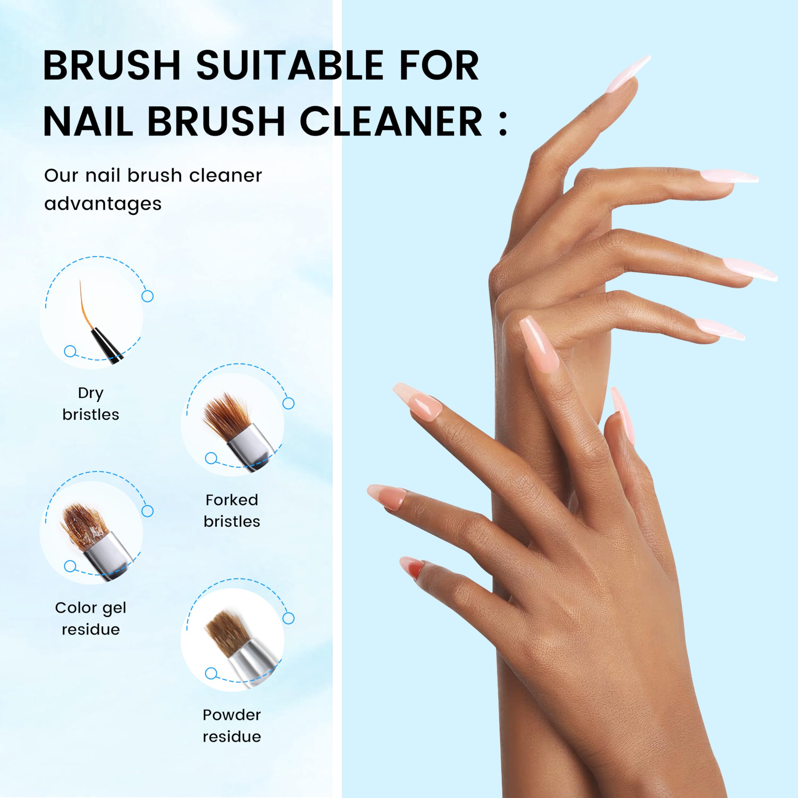 Professional monomer and gel residue remover bottle for salons