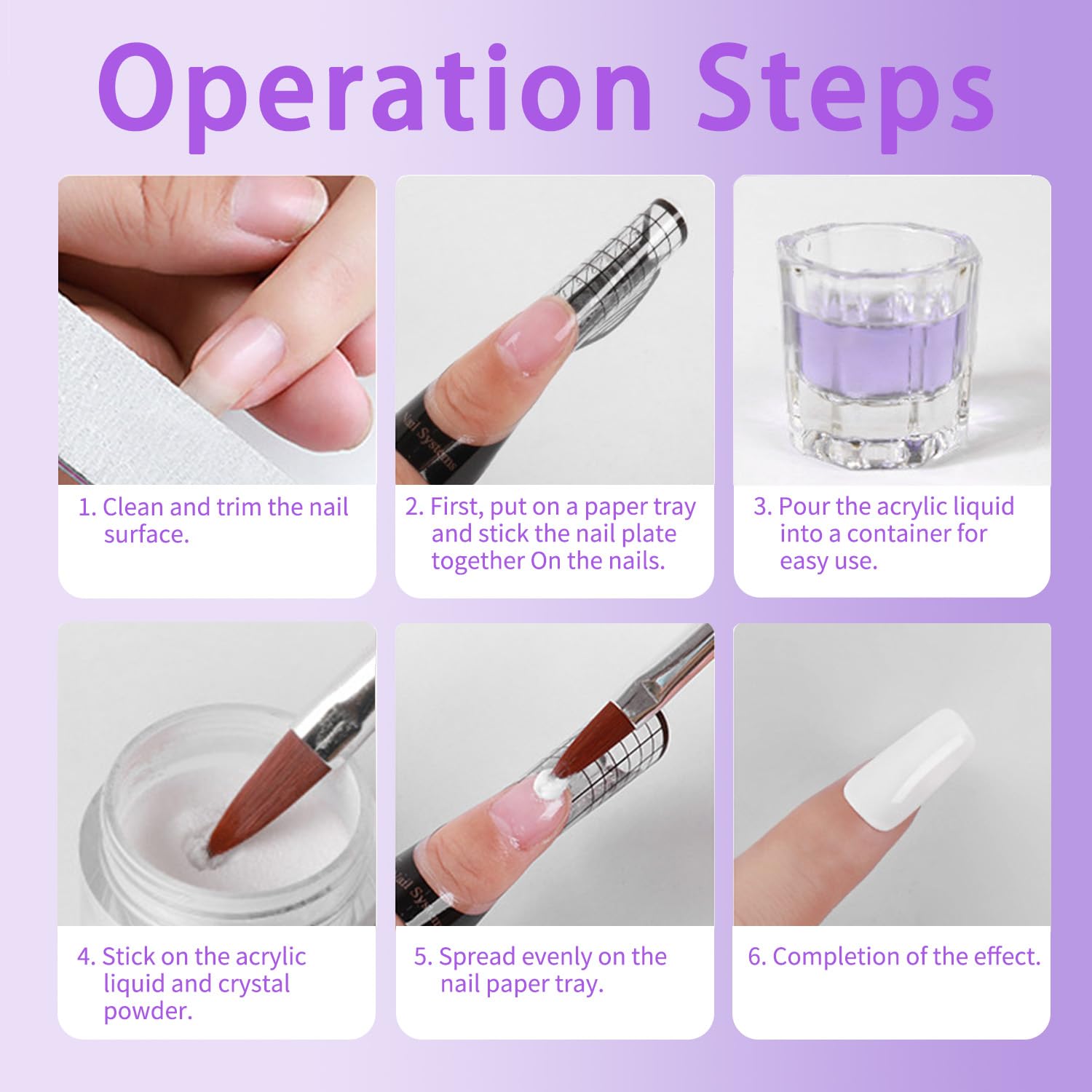Gadcrystal liquid monomer mixed with acrylic powder to form a smooth bead for manicures.