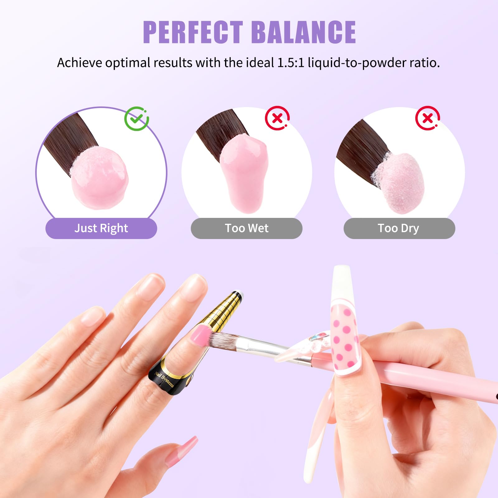 Close-up of the non-yellowing clear formula fluid for professional home salon DIY nail art.