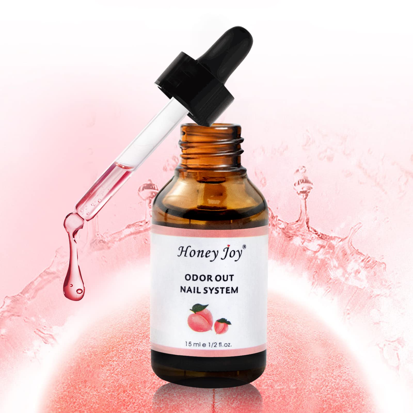 Rose scented acrylic liquid neutralizer fluid ounce bottle for nail salons