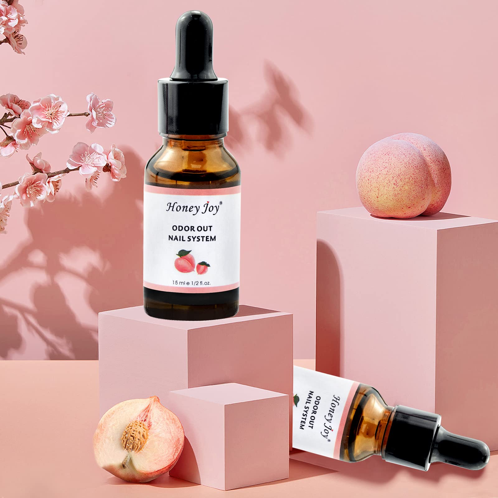 Authentic Honey Joy acrylic odor reducer being added to a dappen dish