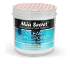 Mia Secret clear acrylic powder four ounce jar back label directions
