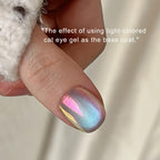 Professional nail manicure with mirror finish