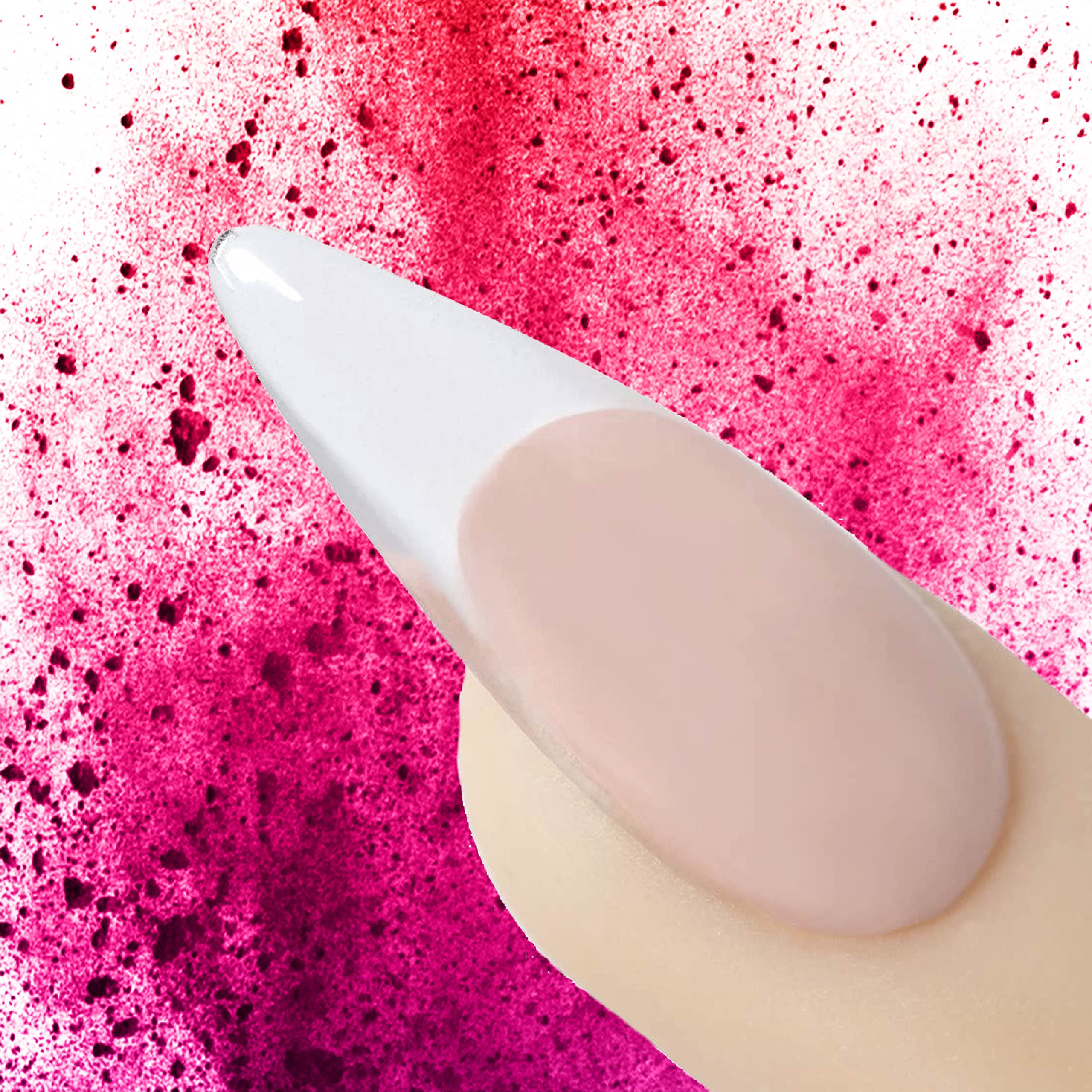 Authentic Young Nails professional grade nail extension powder container angle view