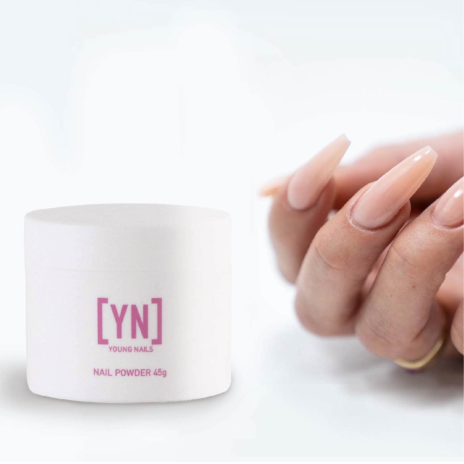 Young Nails Rosebud rose blush acrylic powder for long lasting false nails extensions