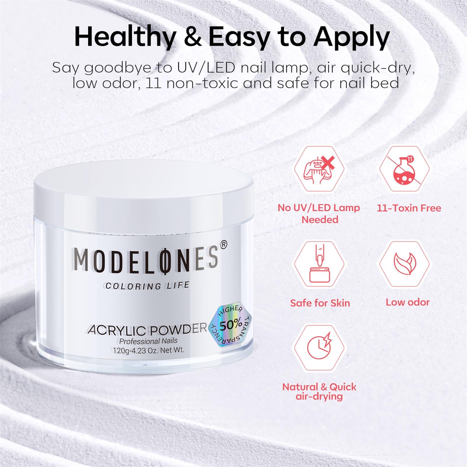 Modelones acrylic powder for DIY manicure and nail art