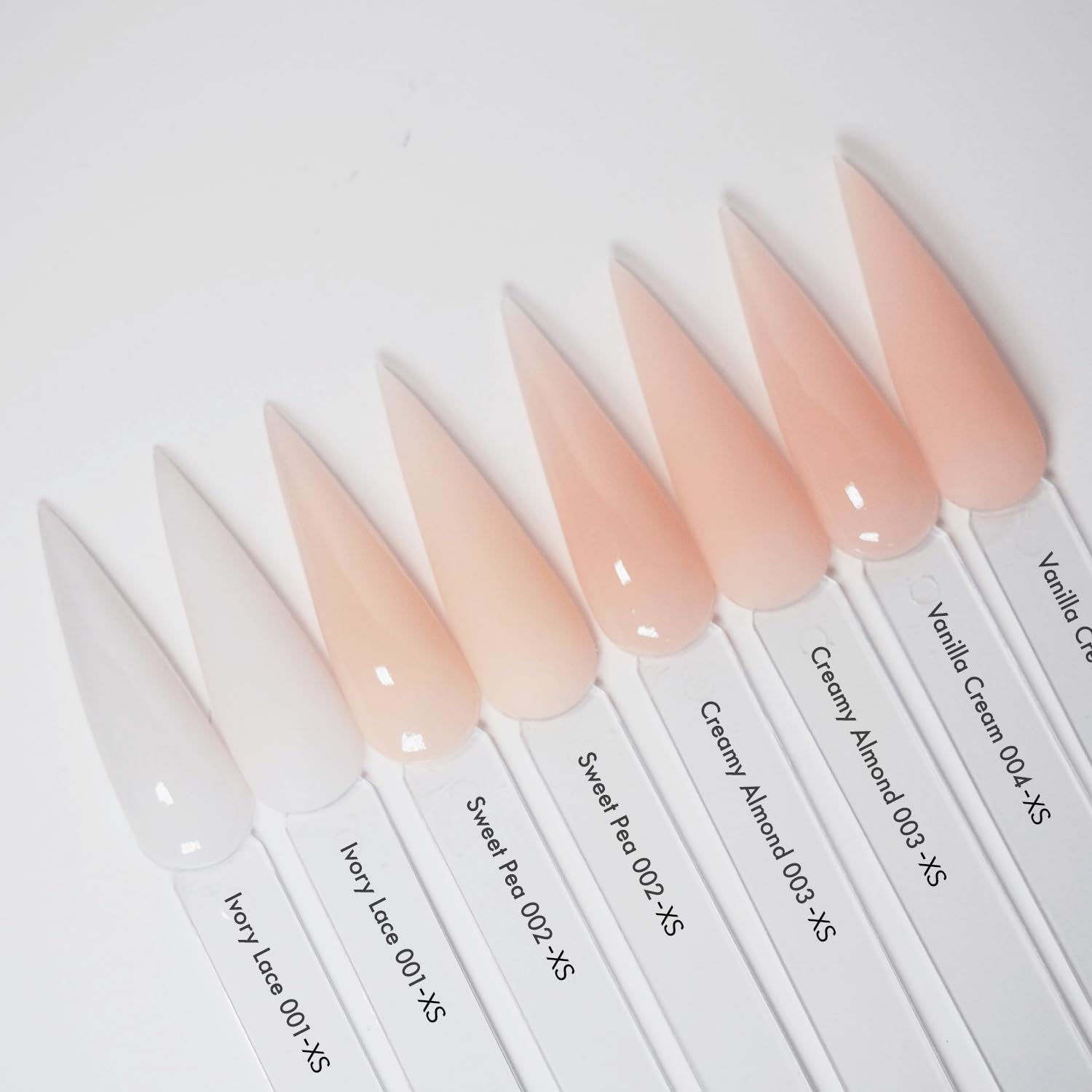Close up of MakarttPro cool tone nude acrylic powder texture