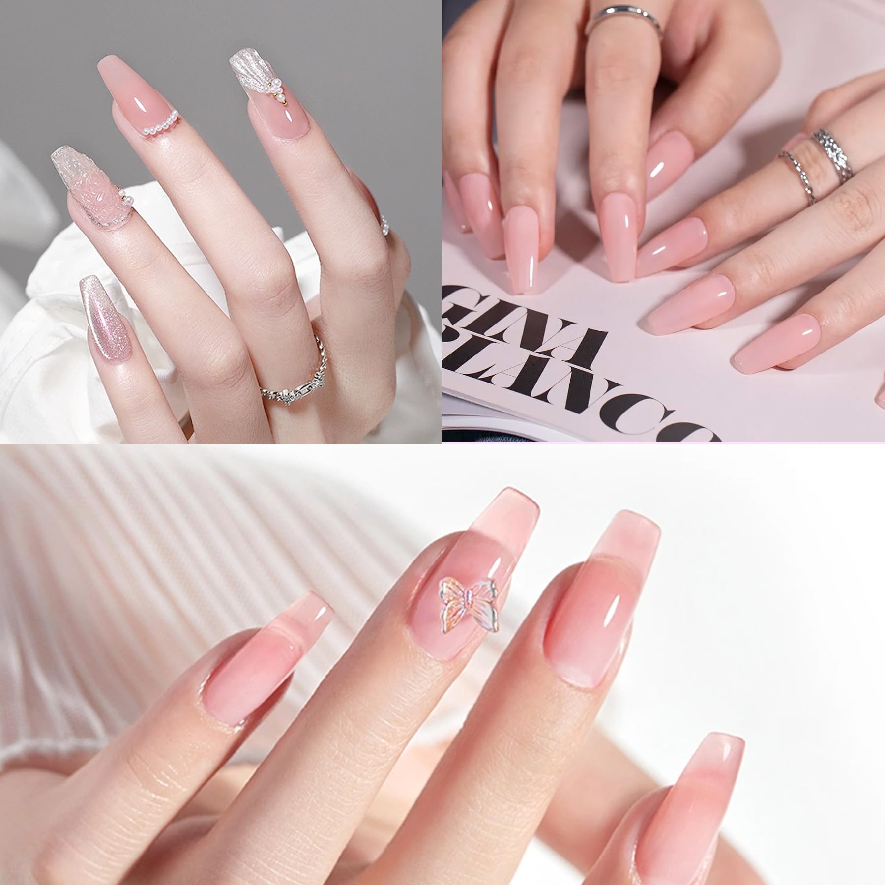 Creaglam 28 gram acrylic powder jars for nail art
