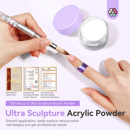 Professional Saviland keratin-infused acrylic powder container