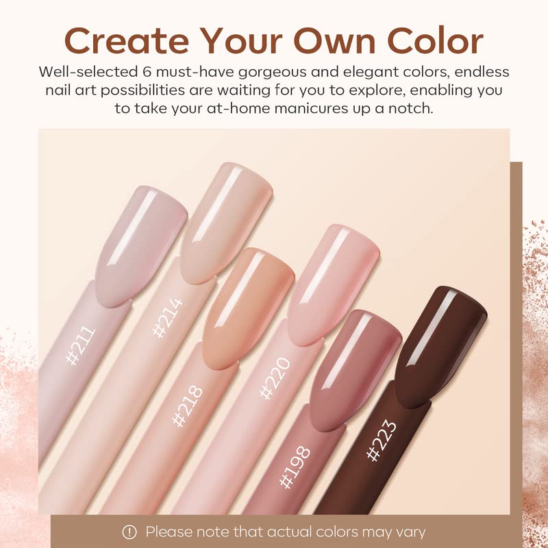 Top view of Modelones neutral acrylic powder collection