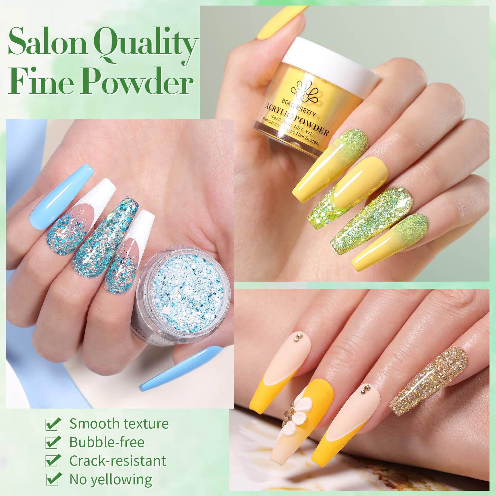 Born Pretty 3D nail art carving powder kit