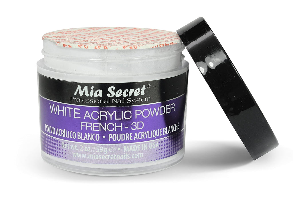 Mia Secret 2 ounces acrylic powder packaging layout