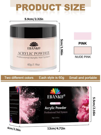 Ebanku acrylic powder kit for DIY nail art