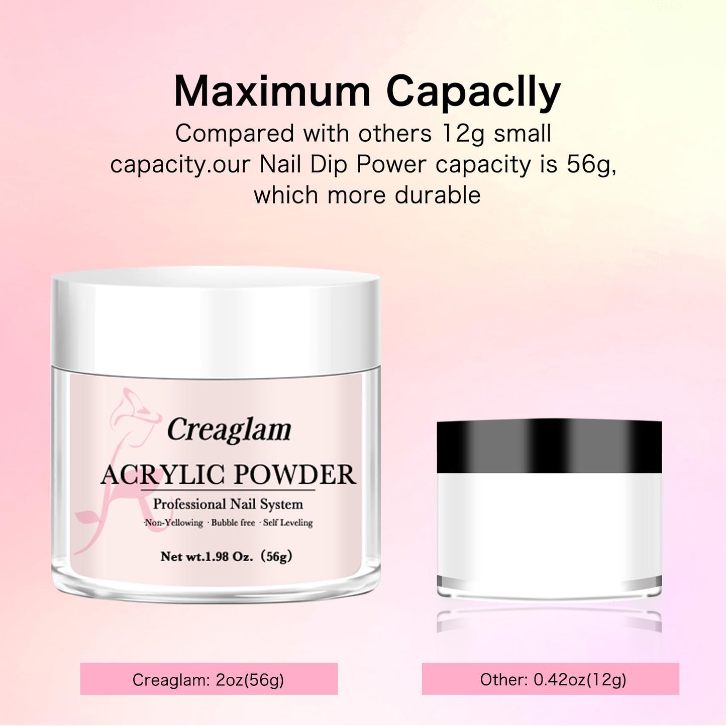Non-yellowing acrylic powder for french manicure