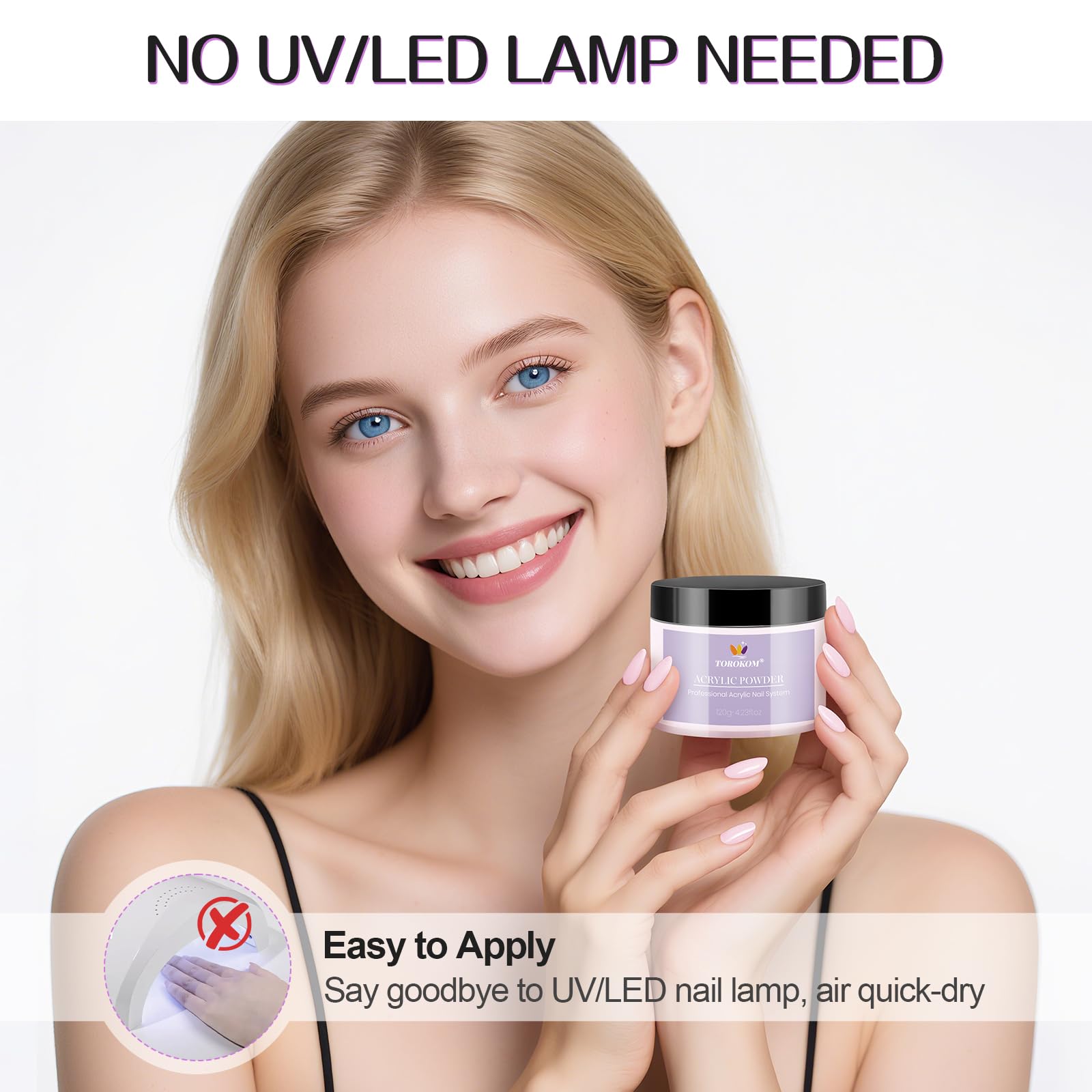 Torokom professional nail sculpting powder packaging