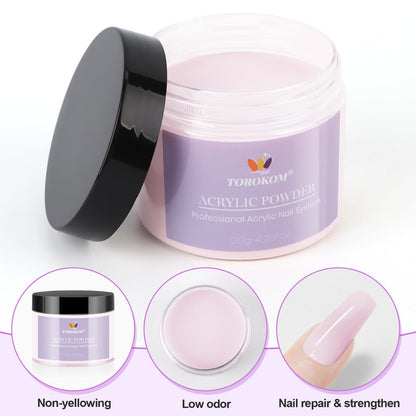 Torokom nail extension powder bottle label details