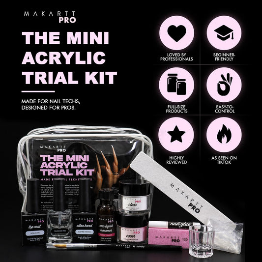 MakarttPro acrylic powder containers and nail essentials