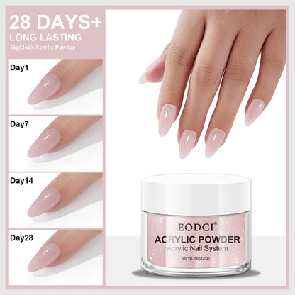 Professional Eodci glitter pink acrylic nail sculpting powder