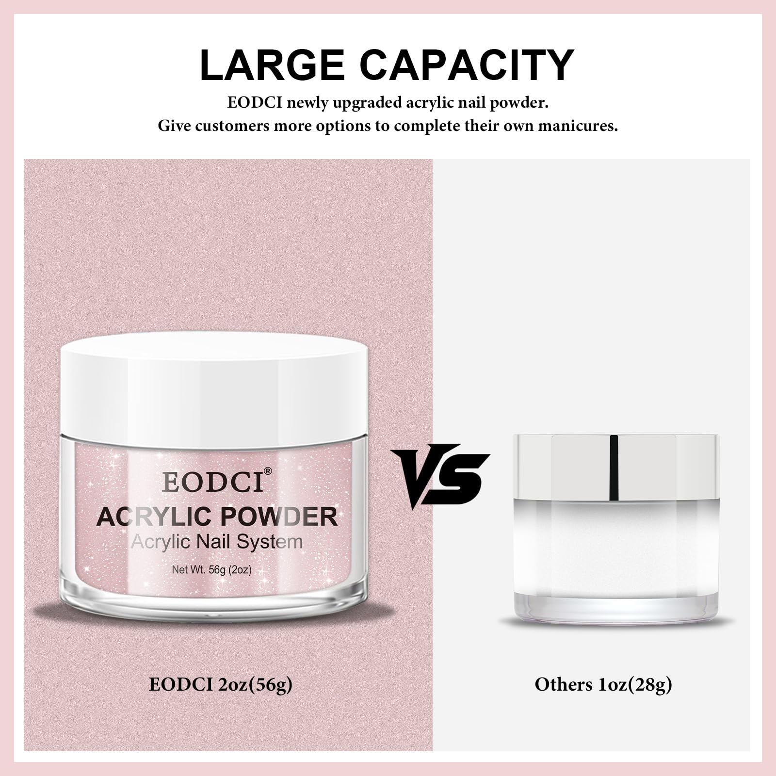 Eodci acrylic powder jar for nail extensions and 3D art