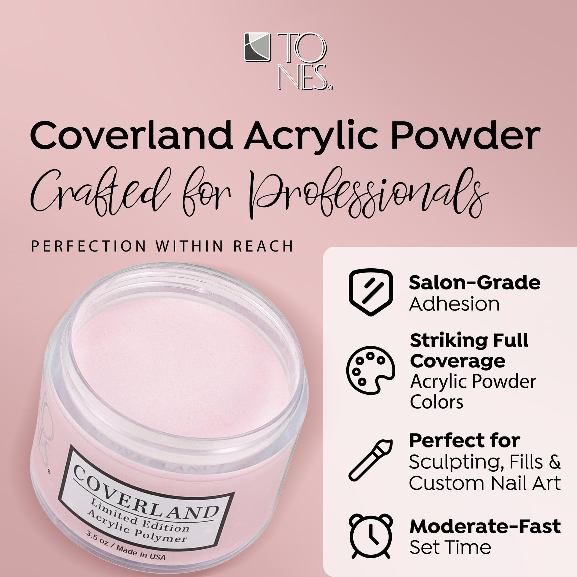 Blush Pink colored acrylic polymer texture detail