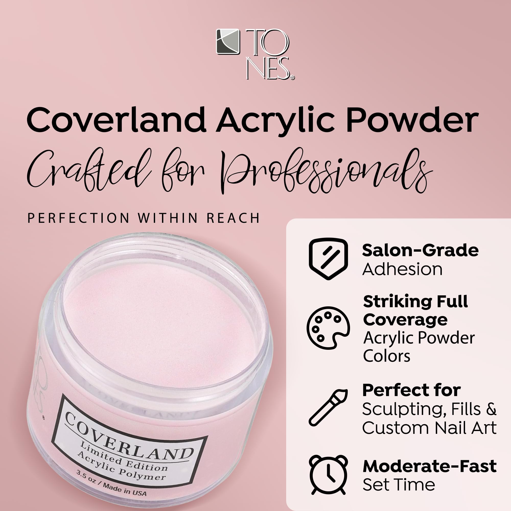 Blush Pink colored acrylic polymer texture detail