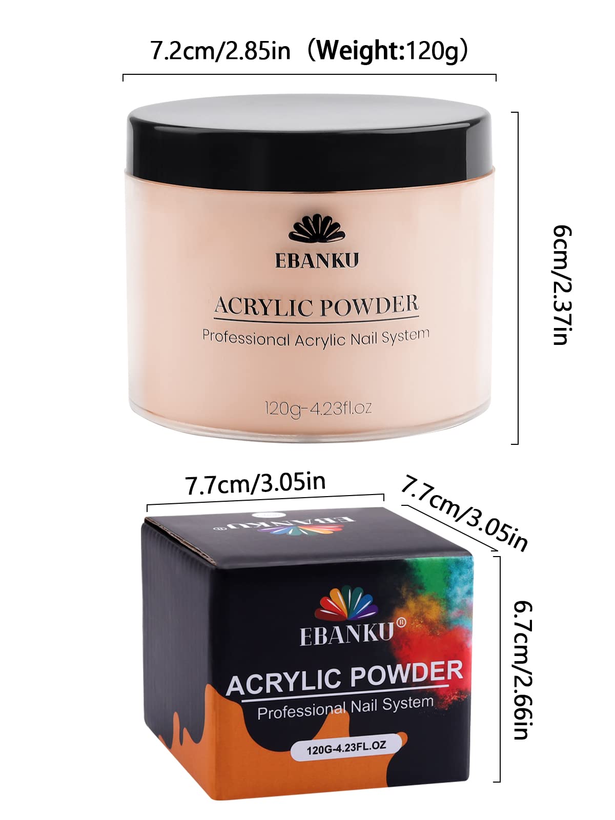 Full contents of AzureBeauty 24 color dipping powder starter set