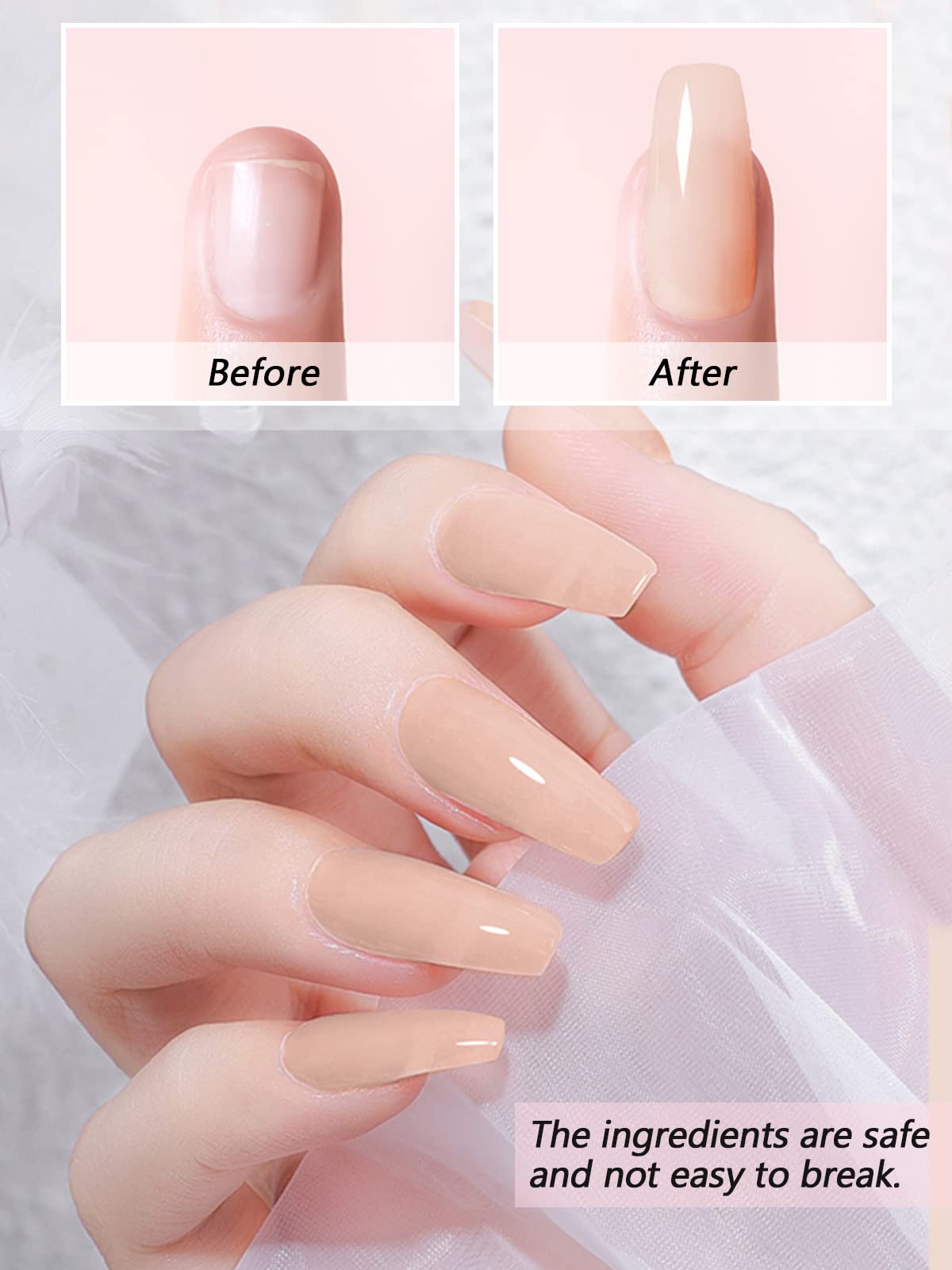 Essential base top coat and activator liquids for dip powder nails