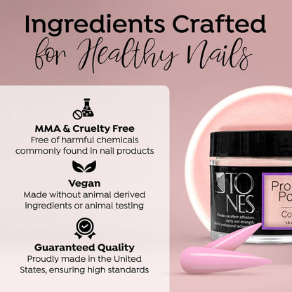 MMA free clean formula Tones acrylic powder for manicures