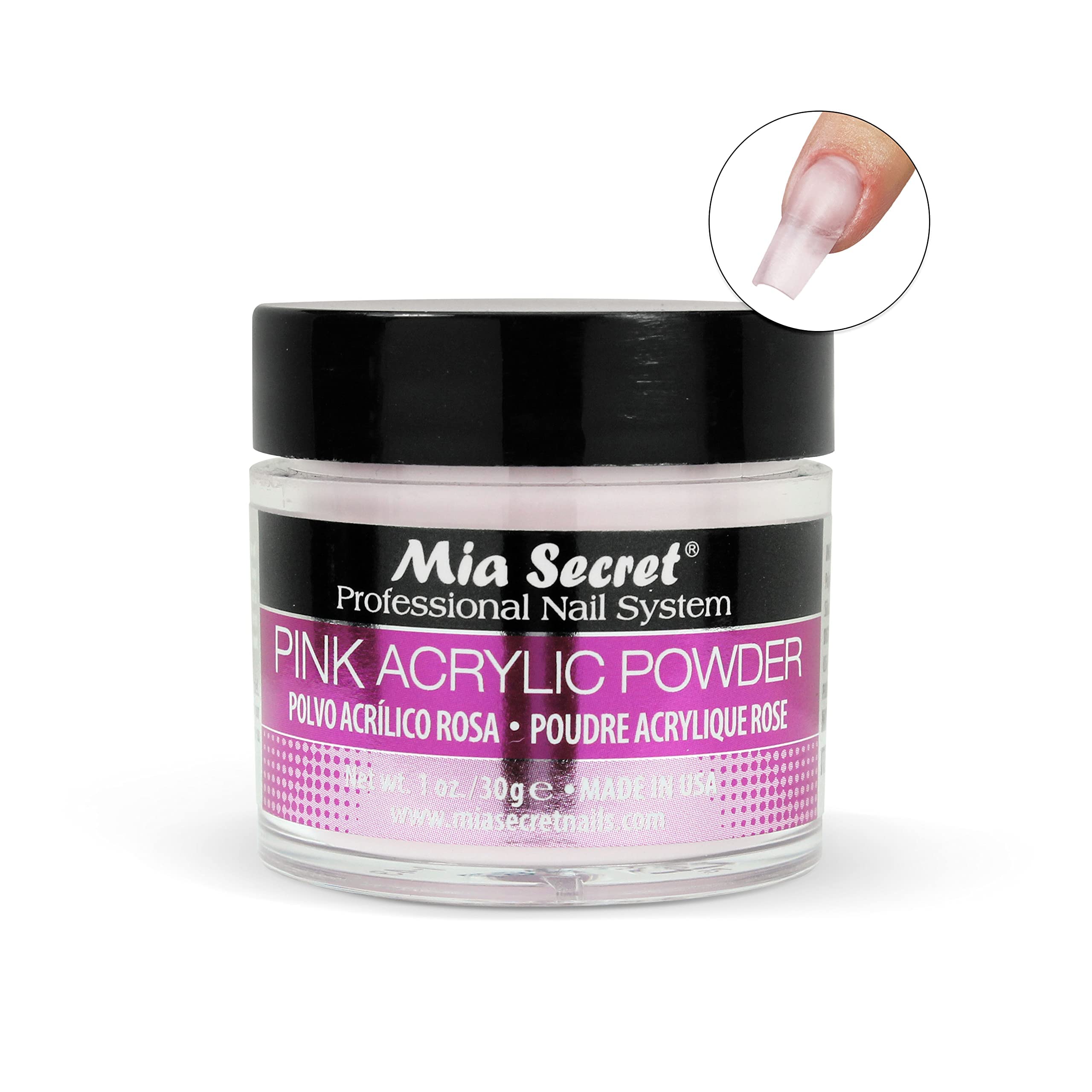 Authentic USA imported Mia Secret pink acrylic nail extension powder